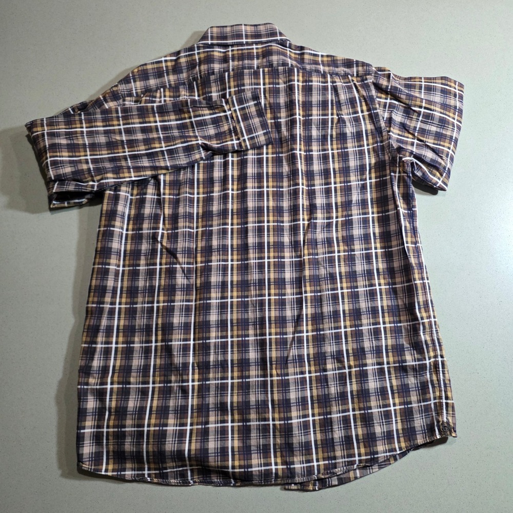 Cremieux Classics Mens Large Brown Plaid Button Down Shirt Long Sleeve L - Picture 8 of 11
